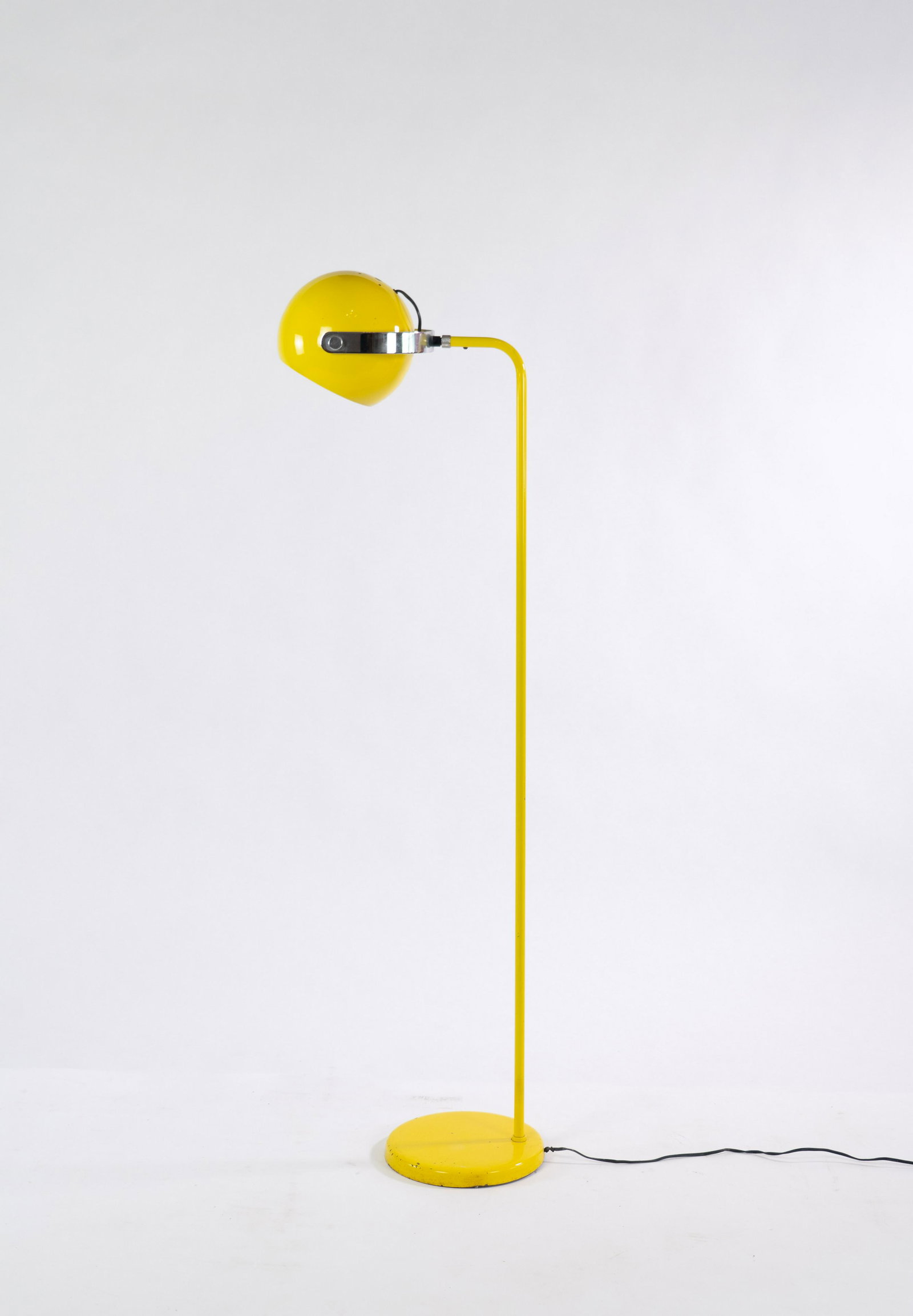 Robert Sonneman Enamel Eyeball Floor Lamp in Yellow (1 of 10)