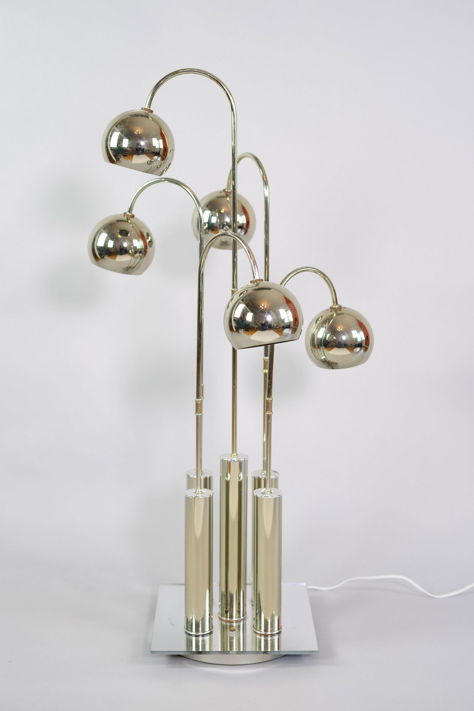 Space Age Eyeball Waterfall Chrome Multi-way Table Lamp with 5 Lights (1 of 9)