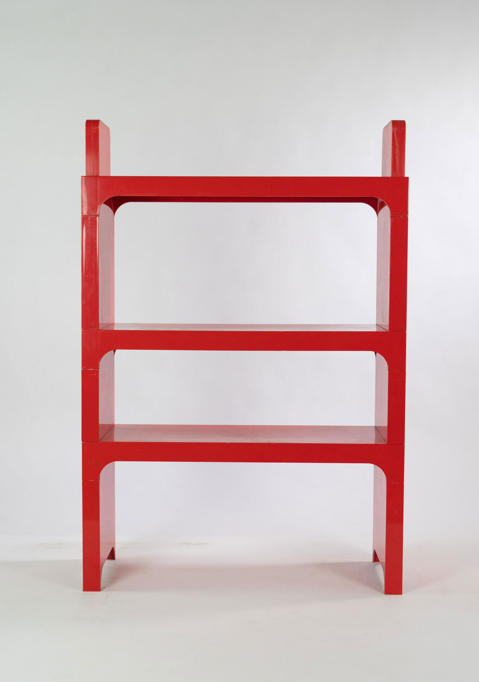 Olaf Von Bohr for Kartell Modular Shelving in Red (1 of 11)