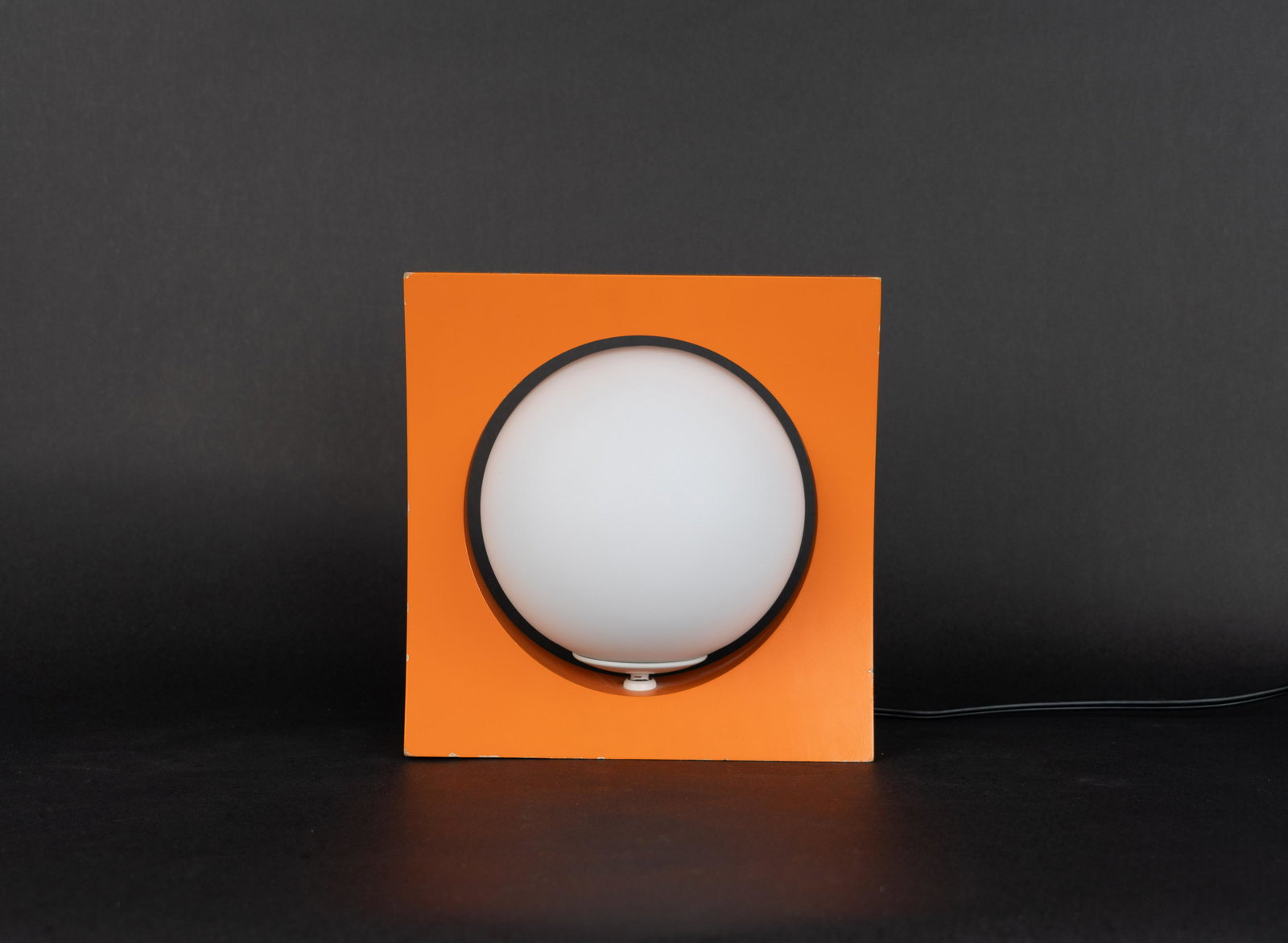 Floating Orb Wall Sconce within Orange Frame OR Table Lamp (1 of 10)