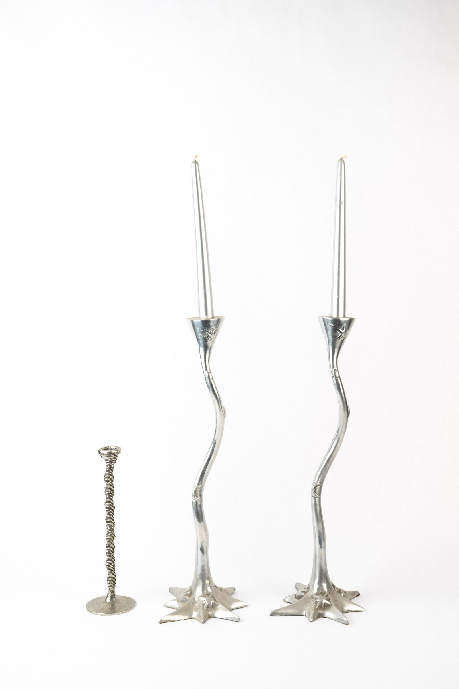 Pewter Candle Holders (1 of 12)