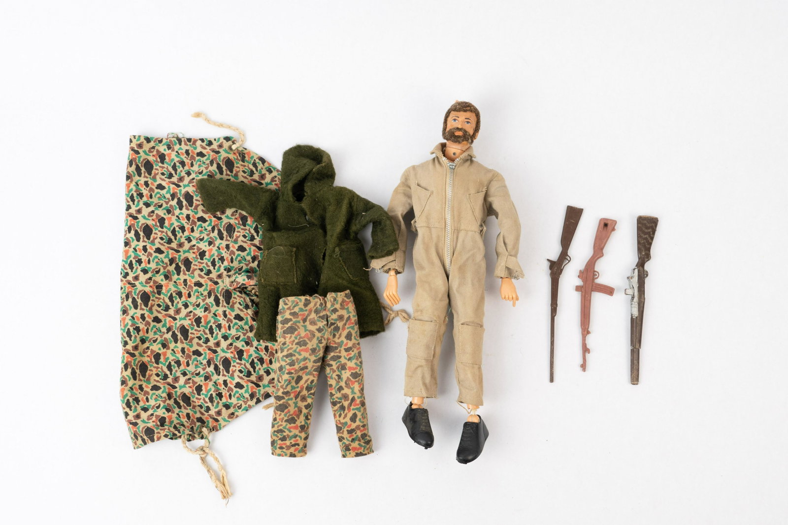 1964 GI Joe Hasbro: Marked GI Joe on the backside. Includes some additional accessories.
