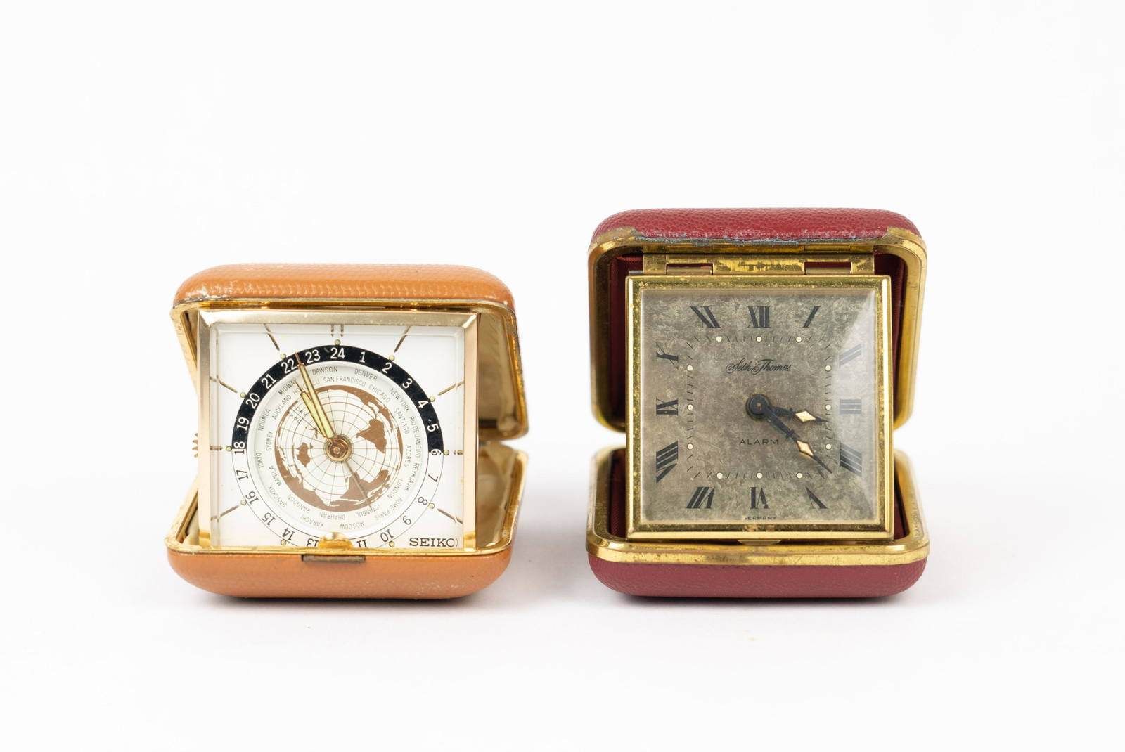 Two Folding Travel Clocks Auction