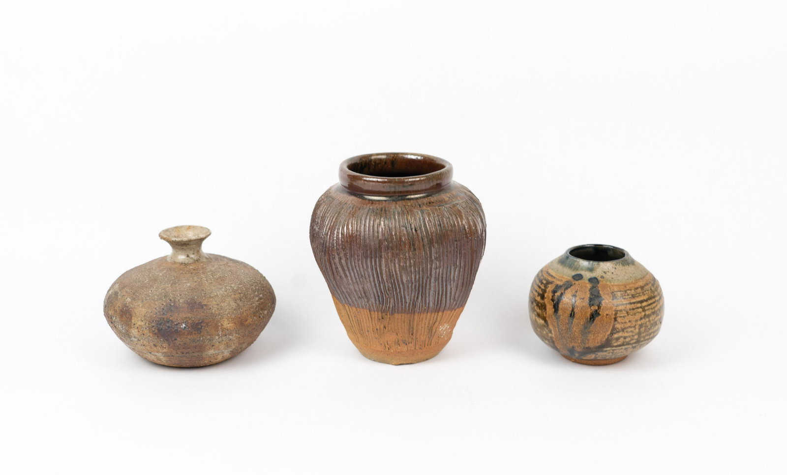 Lot of 3 Studio Pottery Vases (1 of 11)