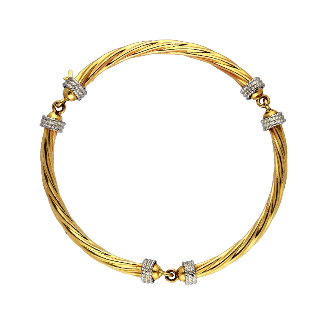 Gold Schmuckset, fliessende Formen, in Gelbgold ... (1 of 3)