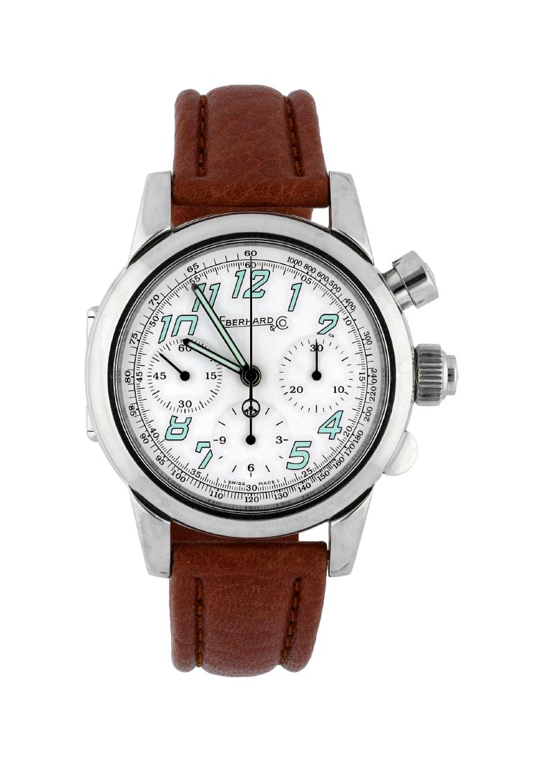 EBERHARD Herrenarmbanduhr, in Edelstahl, signiert ... (1 of 1)