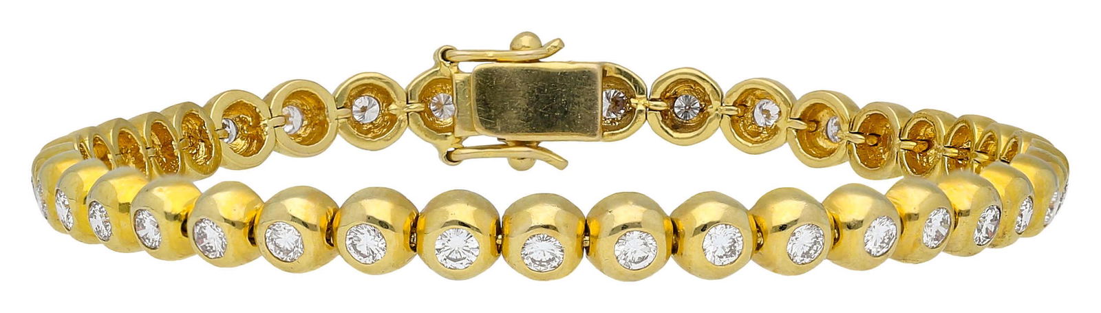 Diamant-Armband  Edles Armband in Gelbgold ... (1 of 1)