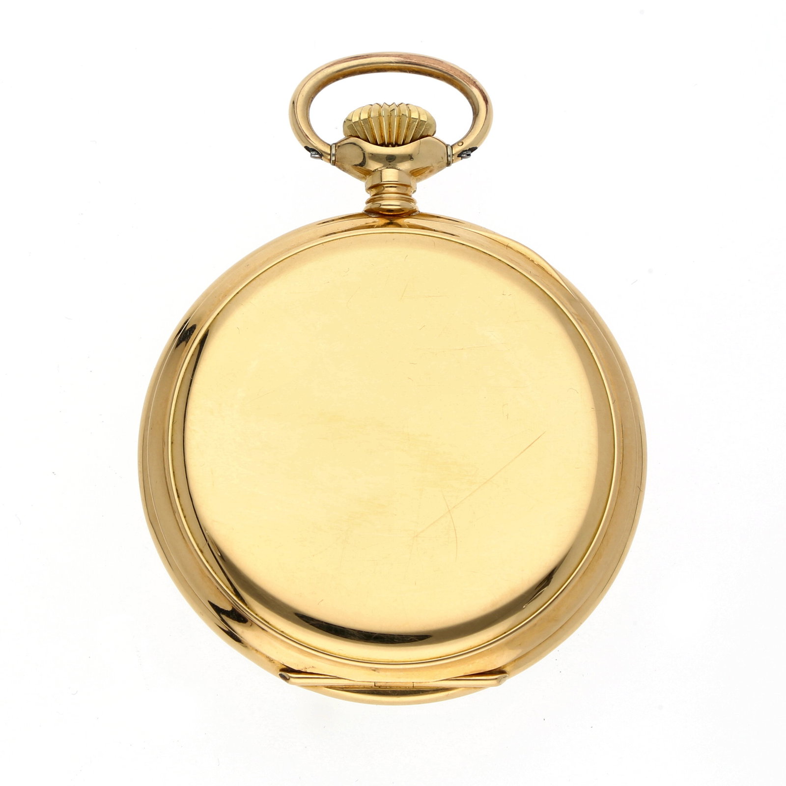 Zenith: ZENITH LÉPINE GUILLOCHÉ ENSEMBLE, 18K Gelbgold, Herstellungsjahr ca. 1920, Durchmesser ca. 50 mm, Gehäuse Rundes Lépine-Gehäuse aus 18K Gelbgold mit glattem Aussenboden und