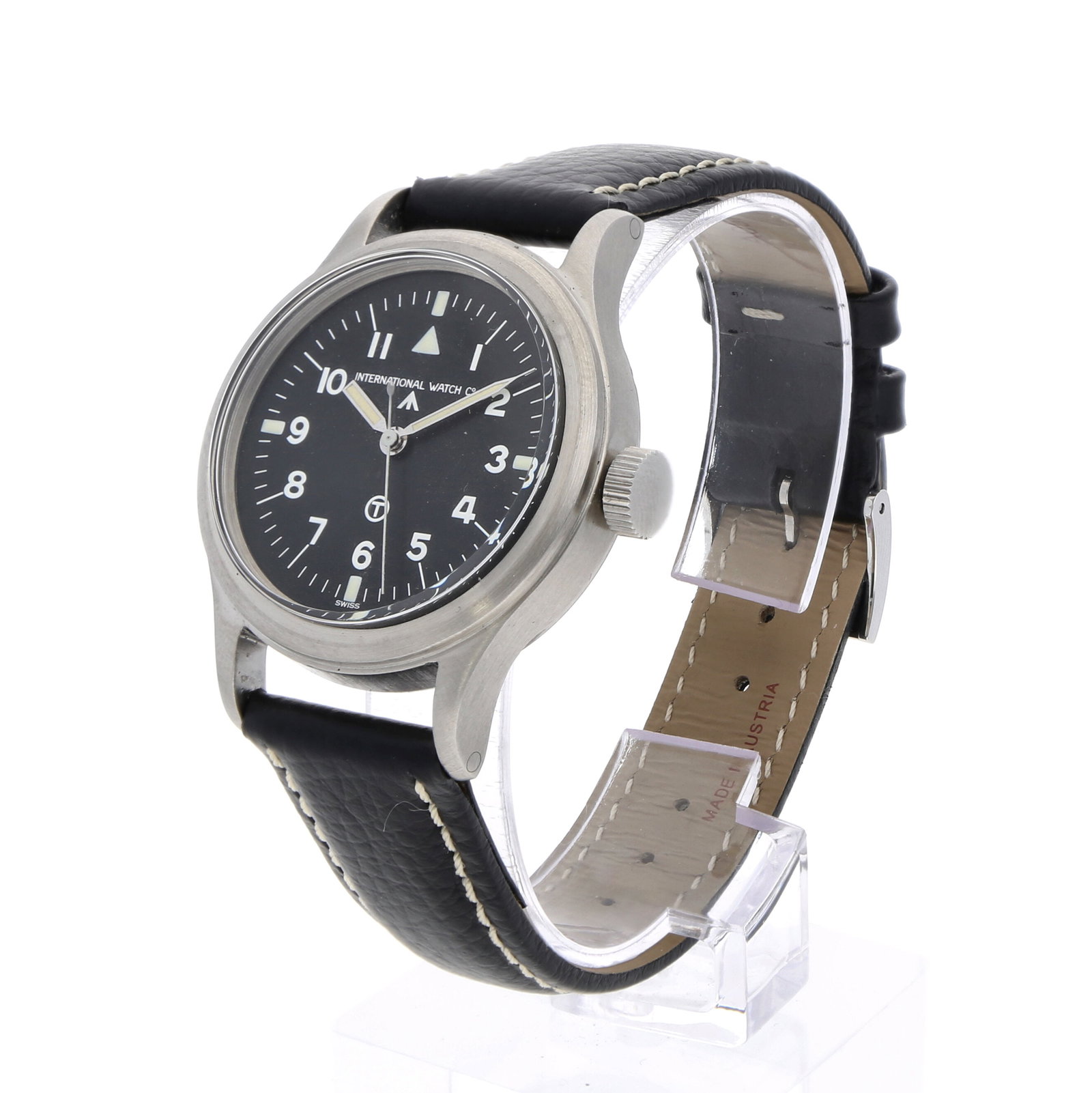 IWC: IWC MARK XI, Edelstahl, Referenz 6B/346 (RAF MoD-Spezifikation), Herstellungsjahr 1952, Durchmesser 36 mm, Gehäuse Funktionales 36-mm-Edelstahlgehäuse mit festen Bandstegen und militäri
