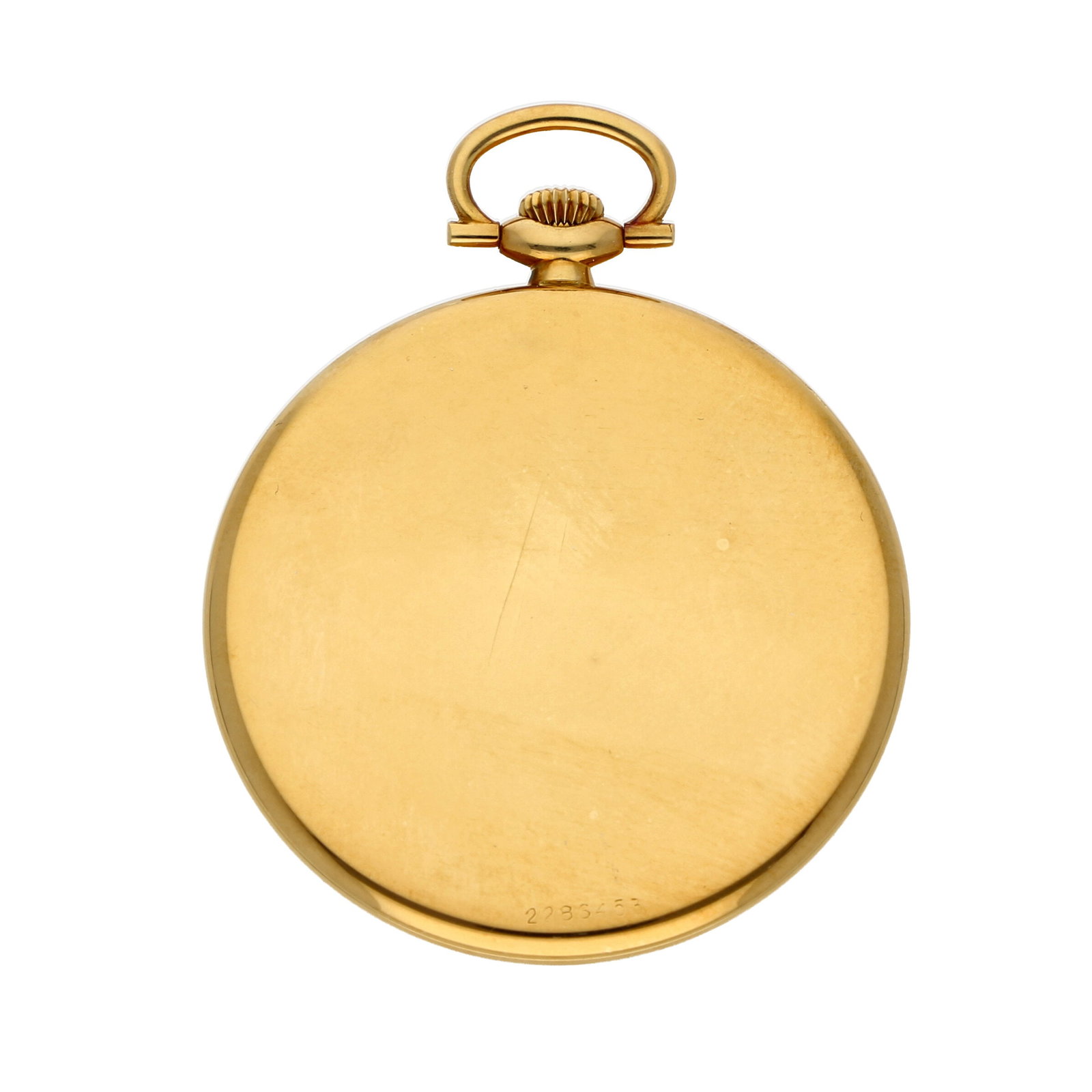 IWC: IWC TASCHENUHR, 18K Gelbgold, Referenz 5604, Herstellungsjahr 1988, Durchmesser 40 mm, Gehäuse Flache Lépine aus 18K Gelbgold mit polierter Lünette, glattem Mittelteil und gerippter