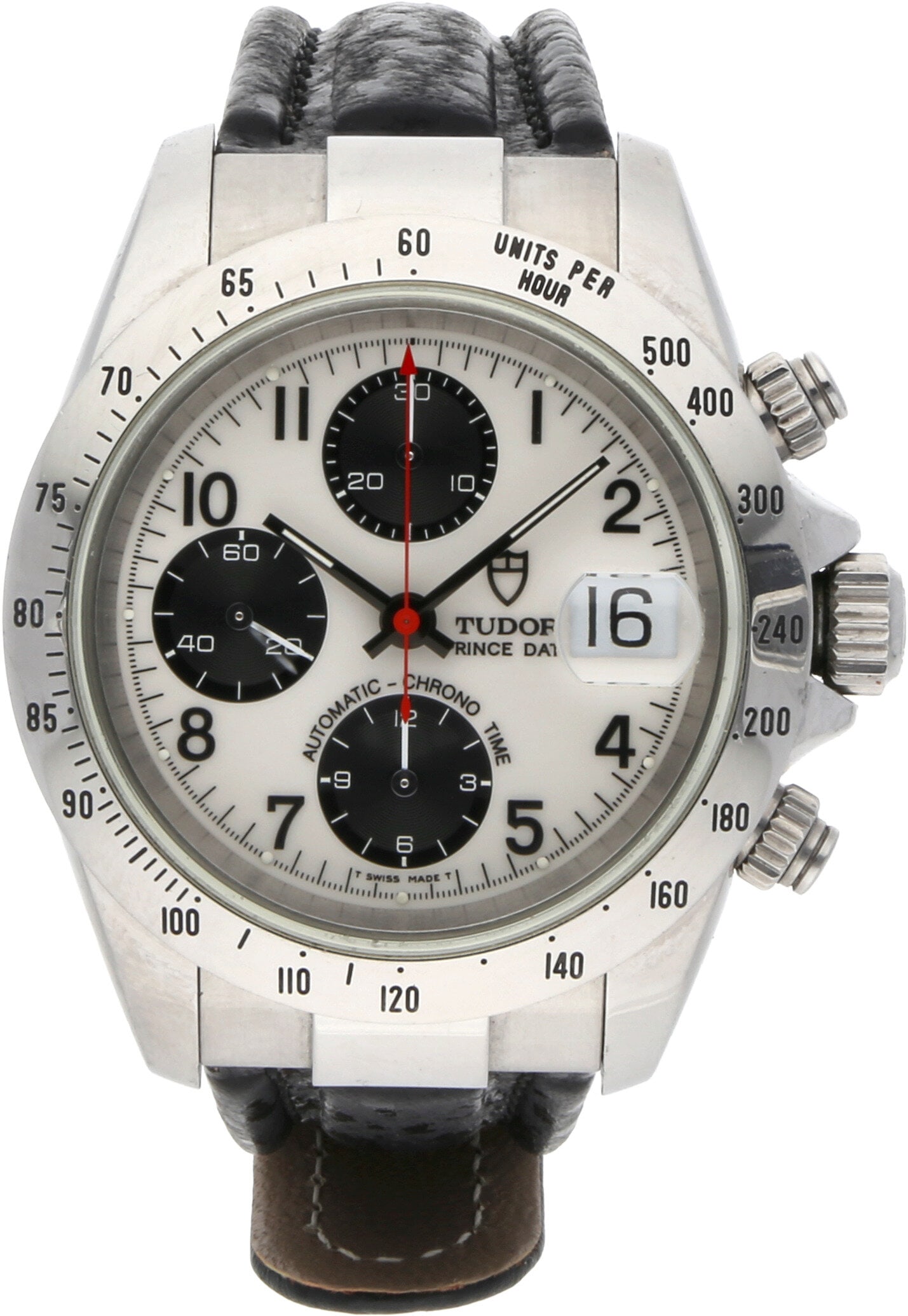 Tudor: TUDOR PRINCE DATE CHRONOGRAPH «CHRONO TIME», Edelstahl, Referenz 79280, Herstellungsjahr ca. 1997, Durchmesser 40 mm, Gehäuse Edelstahlgehäuse mit verschraubter Krone und