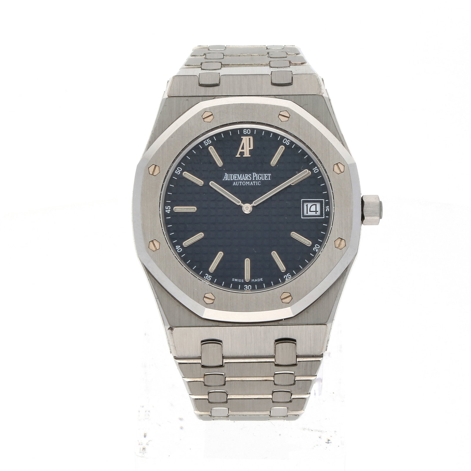 Audemars Piguet: AUDEMARS PIGUET ROYAL OAK «JUMBO», Edelstahl, Referenz 15202ST.OO.0944ST.02, Herstellungsjahr 2007, Durchmesser 39 mm, Gehäuse Achteckige, satinierte Lünette mit acht hexagonalen