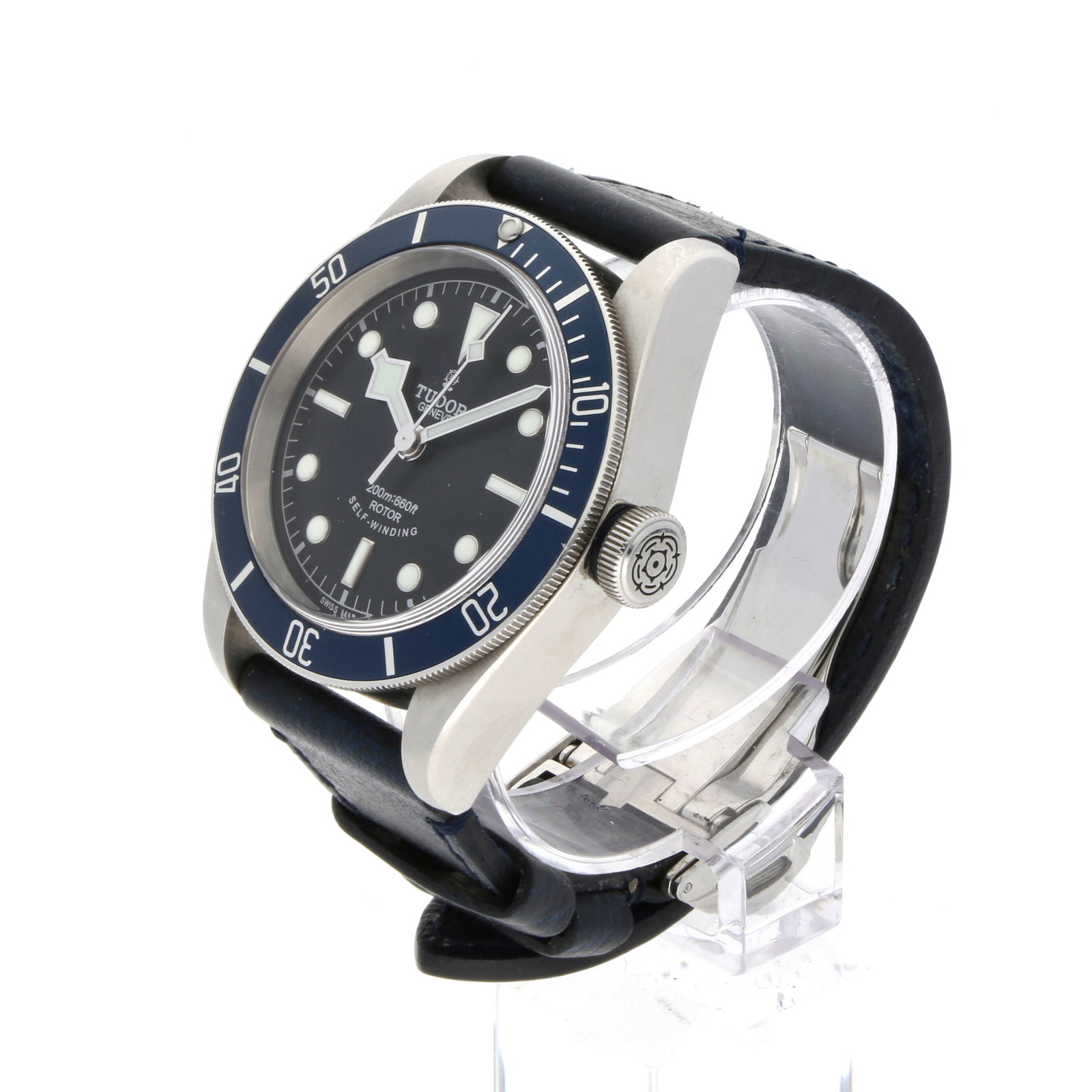 Tudor: TUDOR HERITAGE BLACK BAY (BLUE), Edelstahl, Referenz 79220B, Herstellungsjahr ca. 2014, Durchmesser 41 mm, Gehäuse Edelstahlgehäuse mit satinierten und polierten Flächen, einseitig
