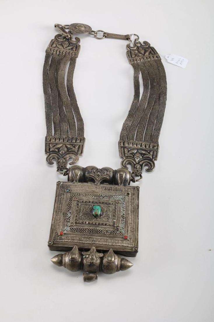 Rare Genuine Antique Silver Tibetan Amulet / Prayer Box (1 of 6)