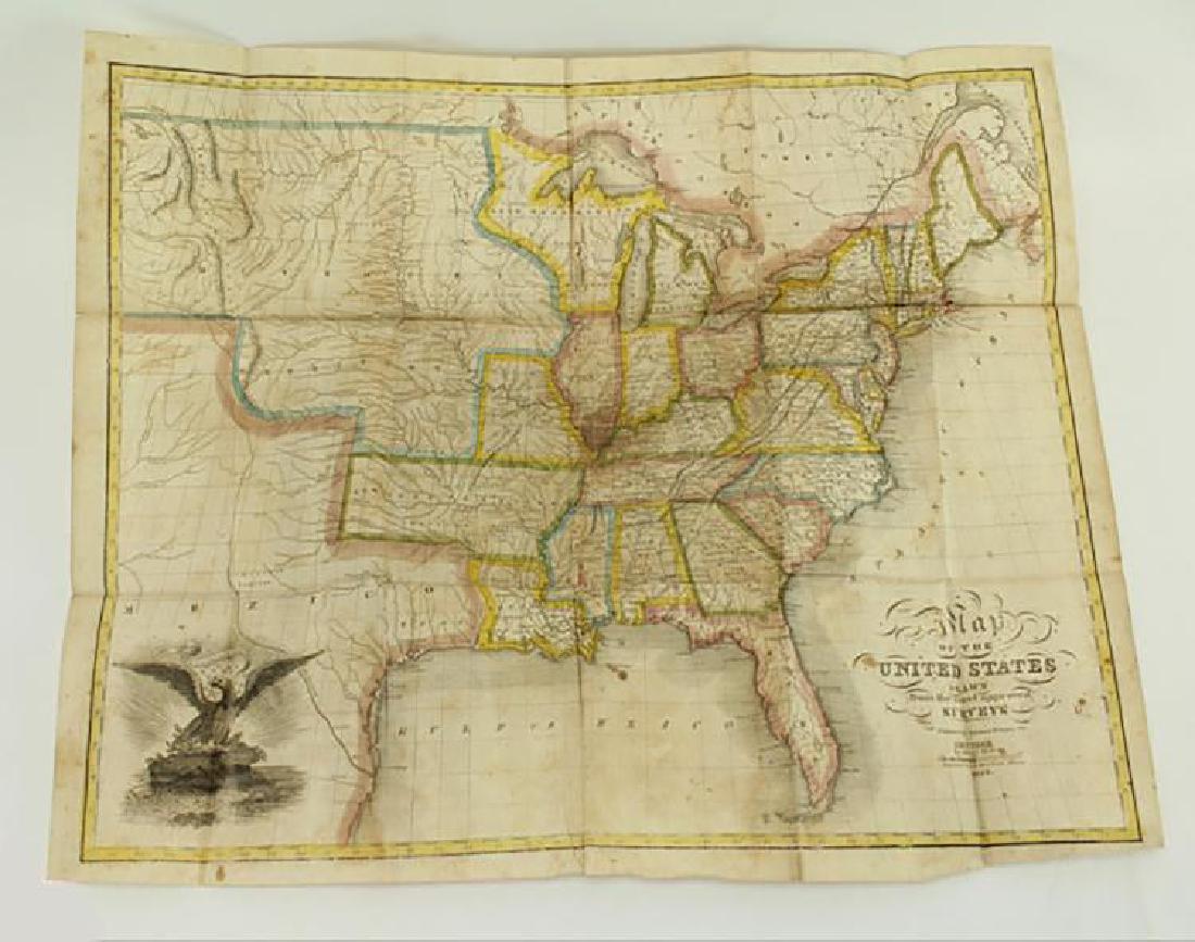 Map of the United States Solomon Schoyer 1826 Engraving (1 of 2)
