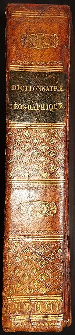 Antique Leather Book - Vosgien, Jean Baptiste Ladvocat (1 of 6)