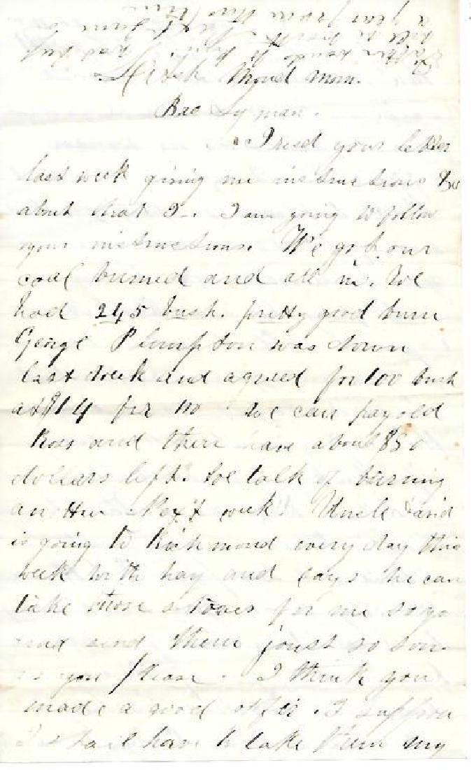 Civil War Letter Regarding Discharge from Service (1 of 3)