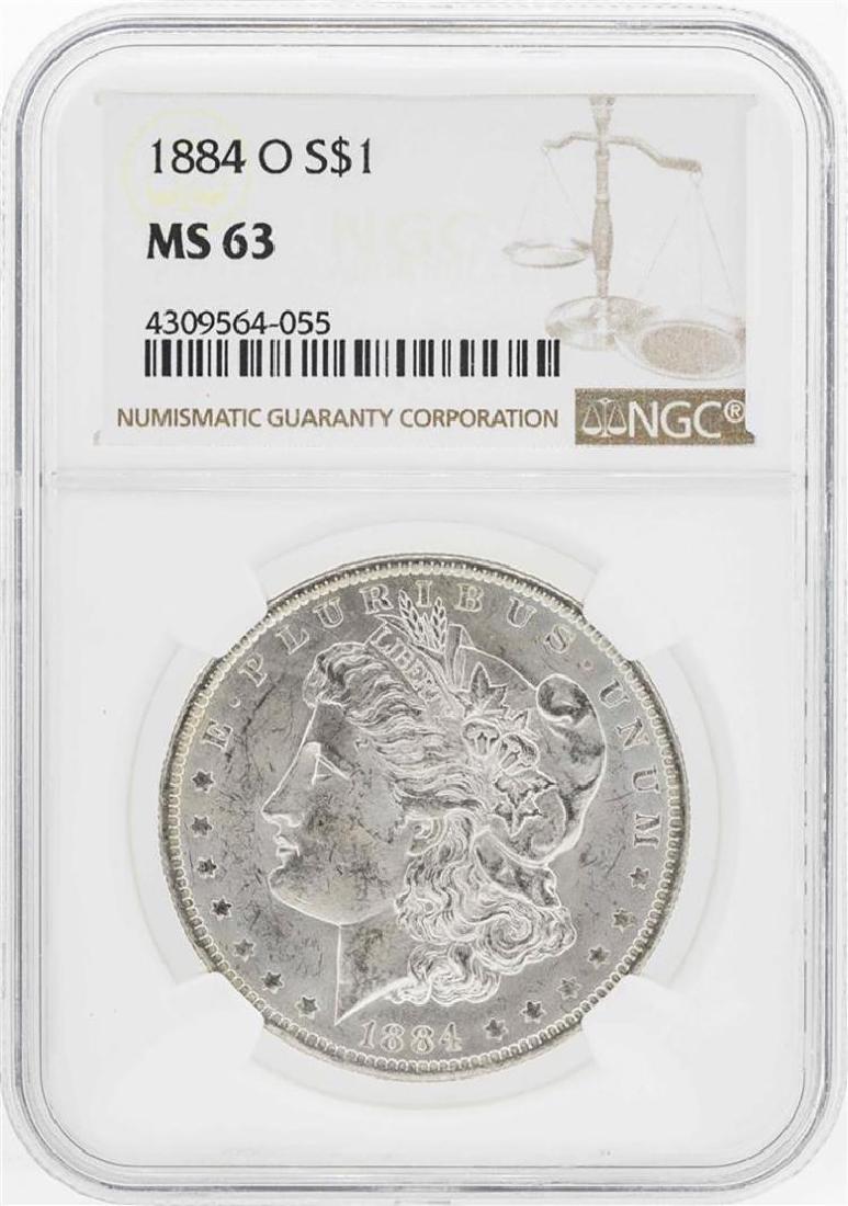 1884-O $1 Morgan Silver Dollar Coin NGC MS63 (1 of 2)