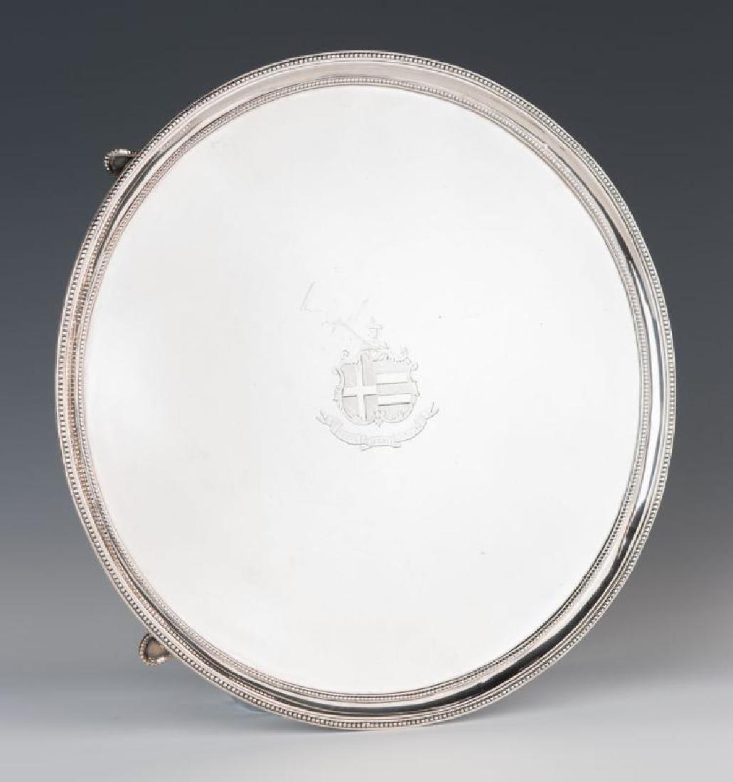 George III, 15" Sterling Silver Salver, 1787 (1 of 1)