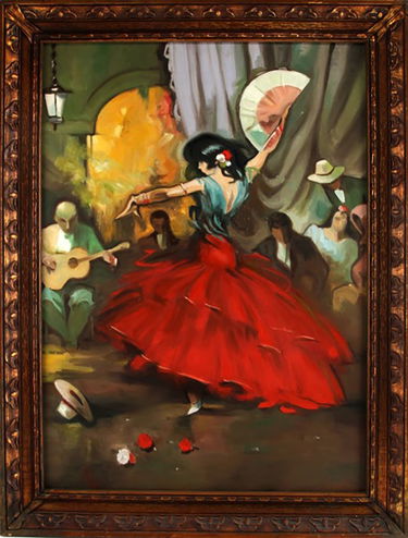 Oil Painting By Juan Lerin Entitled Spanish Dancer Jul 21 2018 Worthington Galleries In Tn