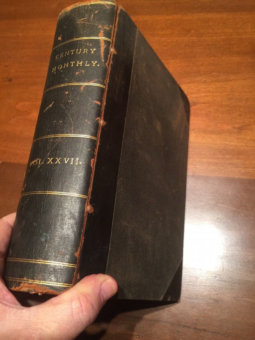 Leather Bound The Century Illustrated Monthly Magazine: The Century Illustrated Monthly Magazine, Volume 27, 1883 -1884 | Leather Bound in one volume | Contains several topics including a History of the Civil War regarding Jefferson Davis, John Wilkes Boot
