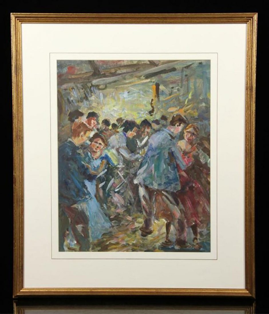 Original MIxed Media Painting by John Chetcuti (1 of 3)