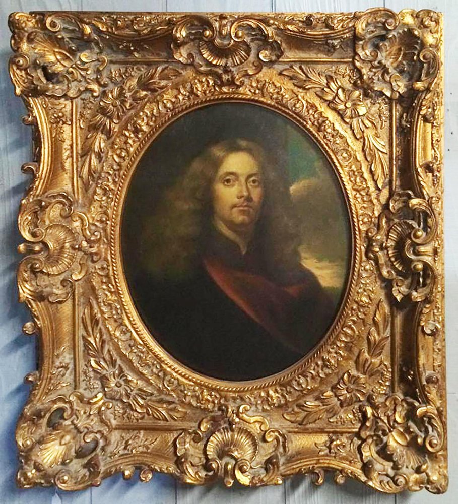 French Portrait Oil Painting of a Noble Gentlemen (1 of 3)