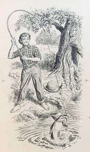Rare Wilbur G. Adam Original Drawing / Illustration: Rare Original Wilbur G. Adam pen & ink drawing / illustration Entitled THE PERSISTENCE OF WILL | Dated: June 18, 1961 | Hand signed by the artist in the lower left of illustration "Wilbur G. Adam" |