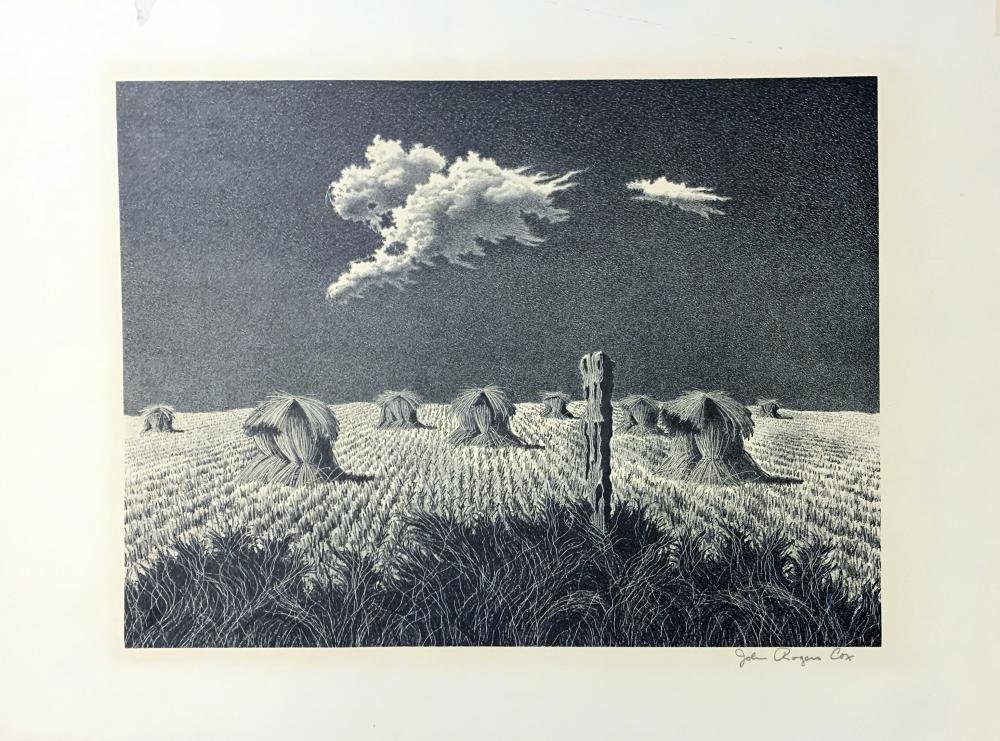 John Rogers Cox Original L. Ed. WHEAT SHOCKS (1 of 6)