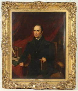 19th c. Portrait Oil Painting of Sir Charles Digby