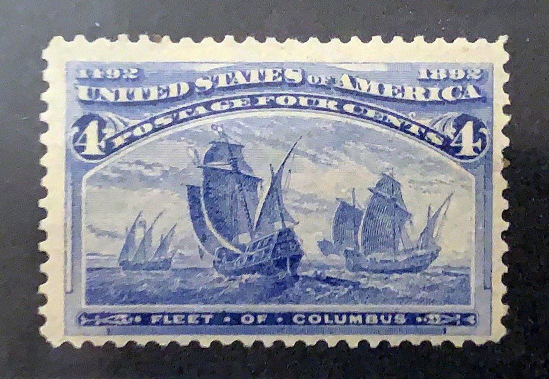1893 U.S. Stamp, Scott 233, 4¢ Columbian Exposition (1 of 1)