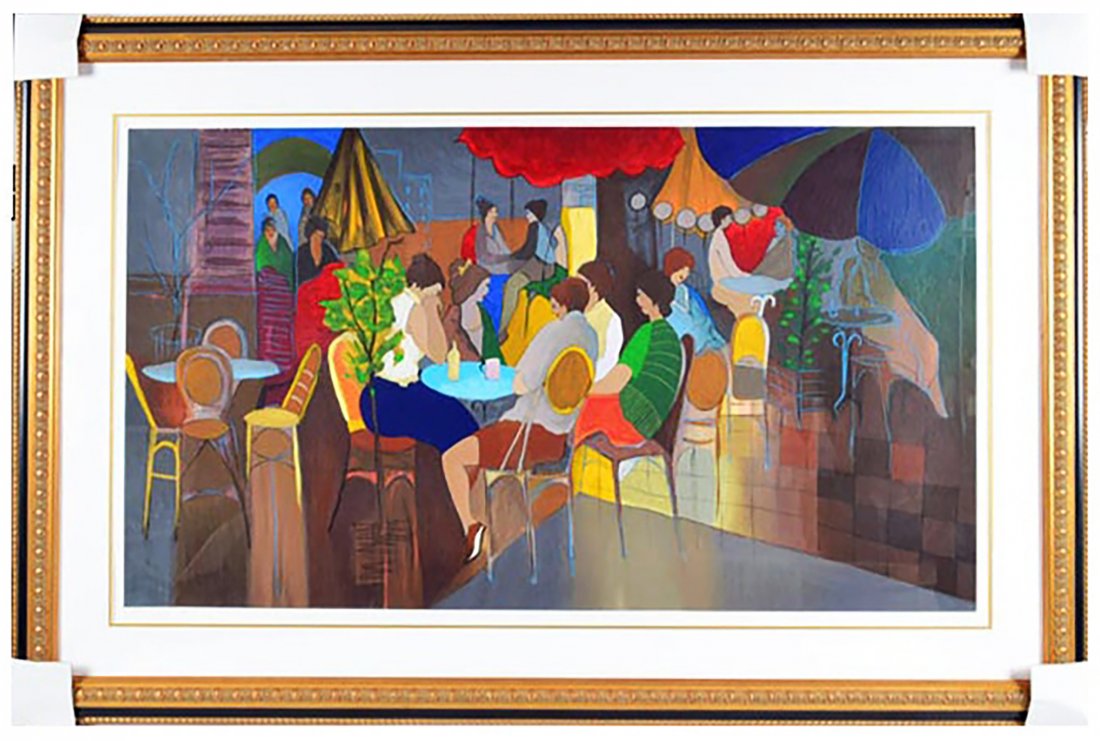 Itzchak Tarkay Hand Signed Limited Edition NIGHT CAFE (1 of 4)