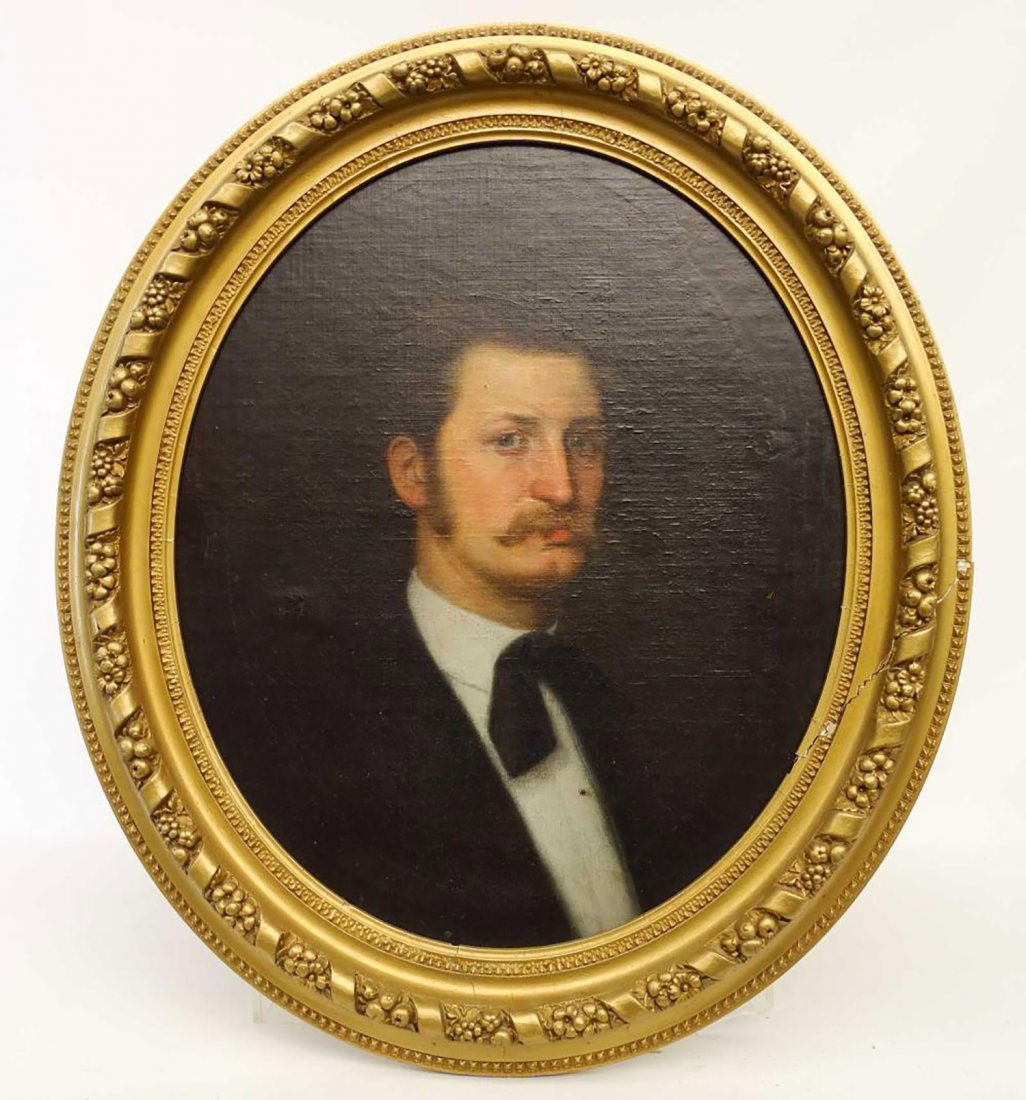19th c. Portrait Oil Painting by Charles Loring Elliott (1 of 2)