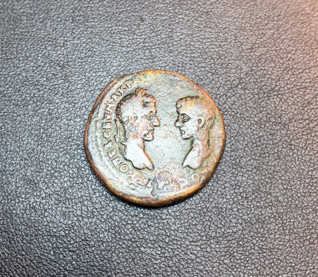 Ancient Roman Coin - Macrinus and Diadumenian (1 of 2)