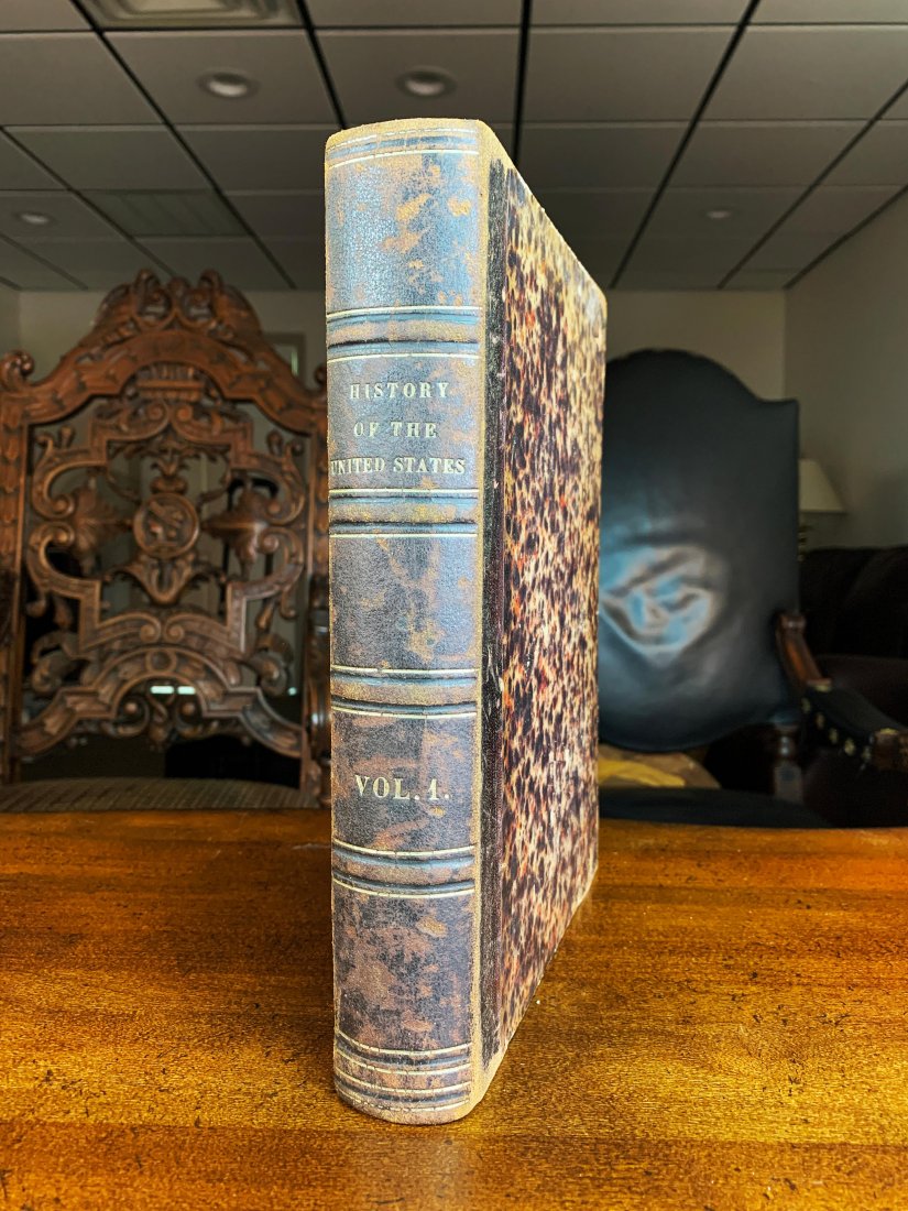 1858 1st Ed HISTORY OF THE U.S. by J. A. Spencer VOL. I: Antique 1st Ed. of Spencer’s HISTORY OF THE UNITED STATES, From the Earliest Period to the Administration of James Buchanan, Volume I | J. A. Spencer (1816 - 1898) | Published: New York: Johnson, Fr