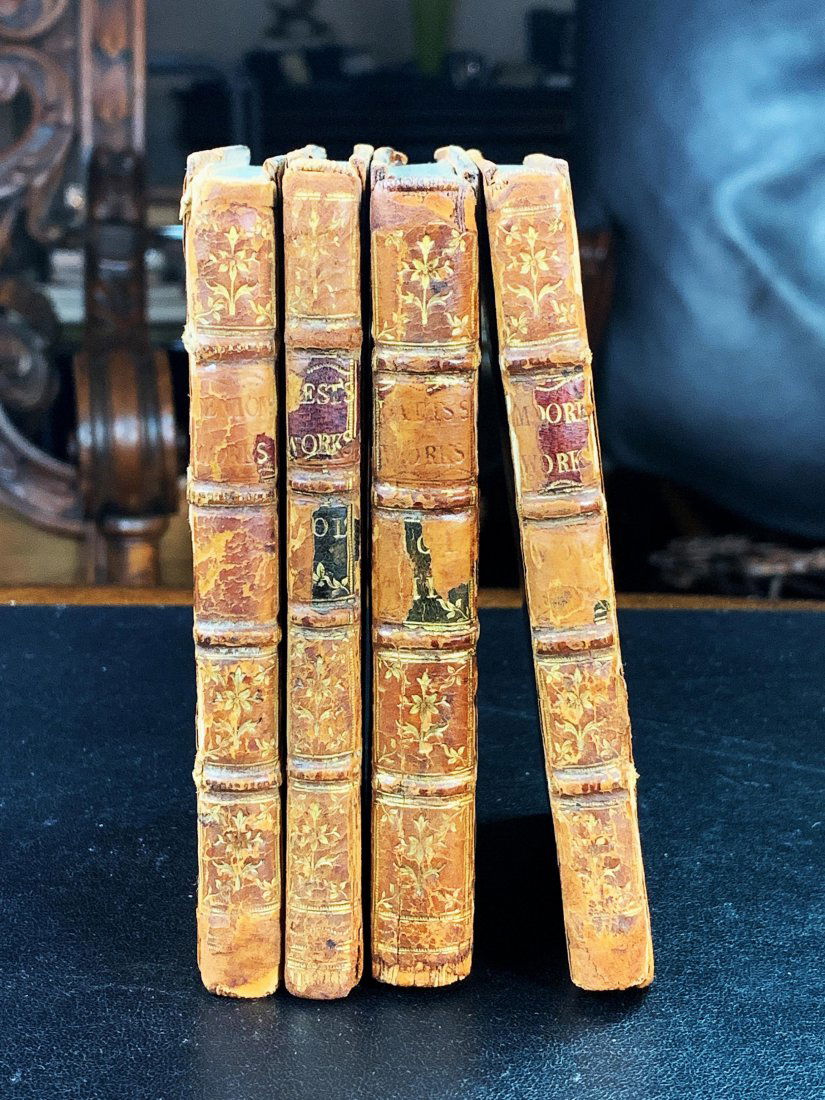 18th c. BELL'S EDITION. THE POETS OF GREAT BRITAIN 4V: 4 Volumes of BELL'S EDITION: THE POETS OF GREAT BRITAIN COMPLETE FROM CHAUCER TO CHURCHILL | Printed for John Bell near Exeter Exchange Strand London, 1779 | 1) The Poetical Works of Elijah Fenton wit