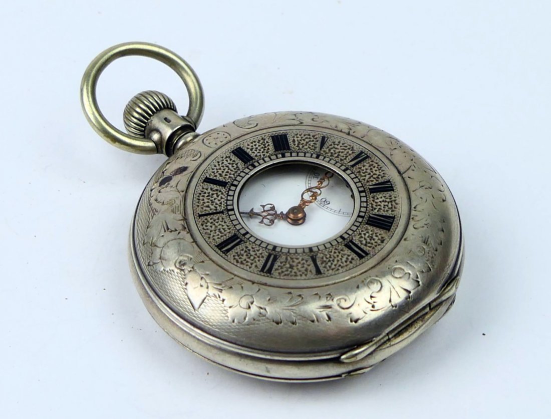 19thc. Swiss Longines Coin Silver Gold Medal Paris 1878