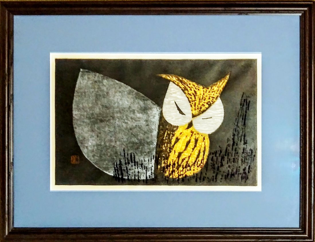 Rare Kaoru Kawano Lifetime Edition Woodblock Entitled (1 of 4)