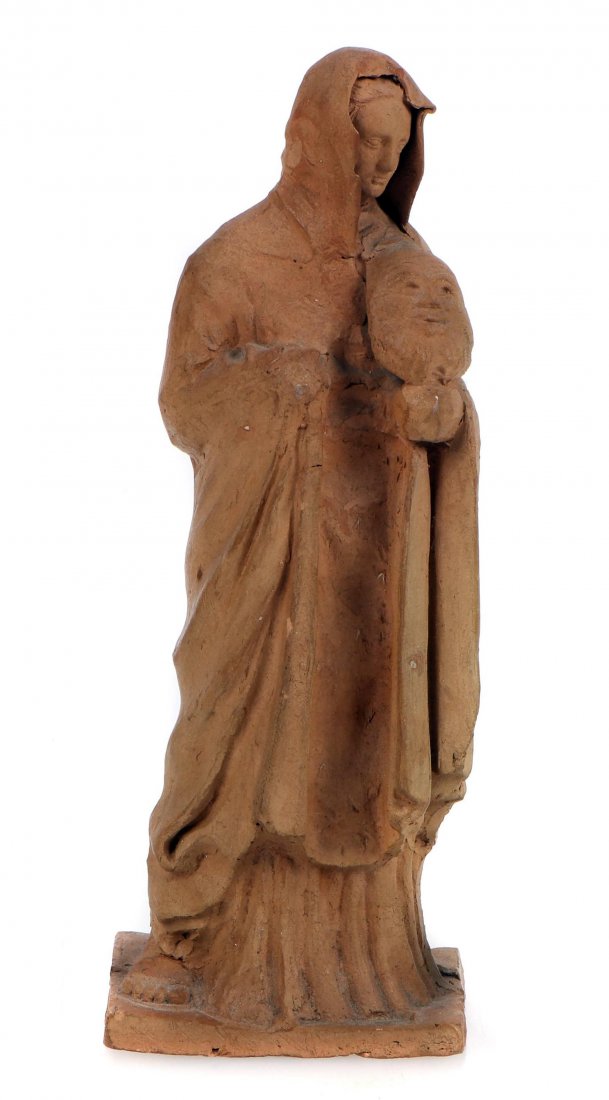 Ancient Greek Tanagra Terracotta Figurine Sculpture (1 of 1)