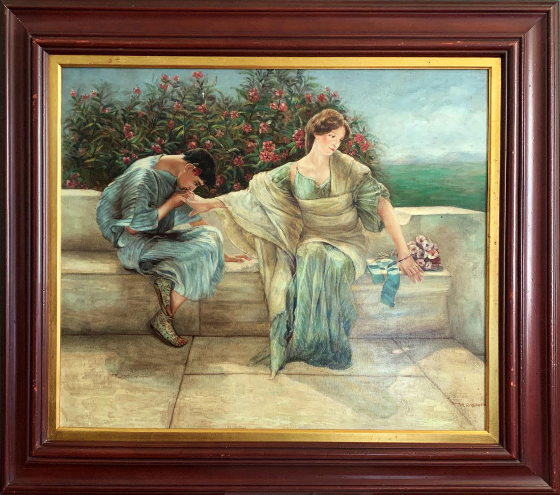 Figural Oil Painting after Sir Lawrence Alma-Tadema (1 of 1)