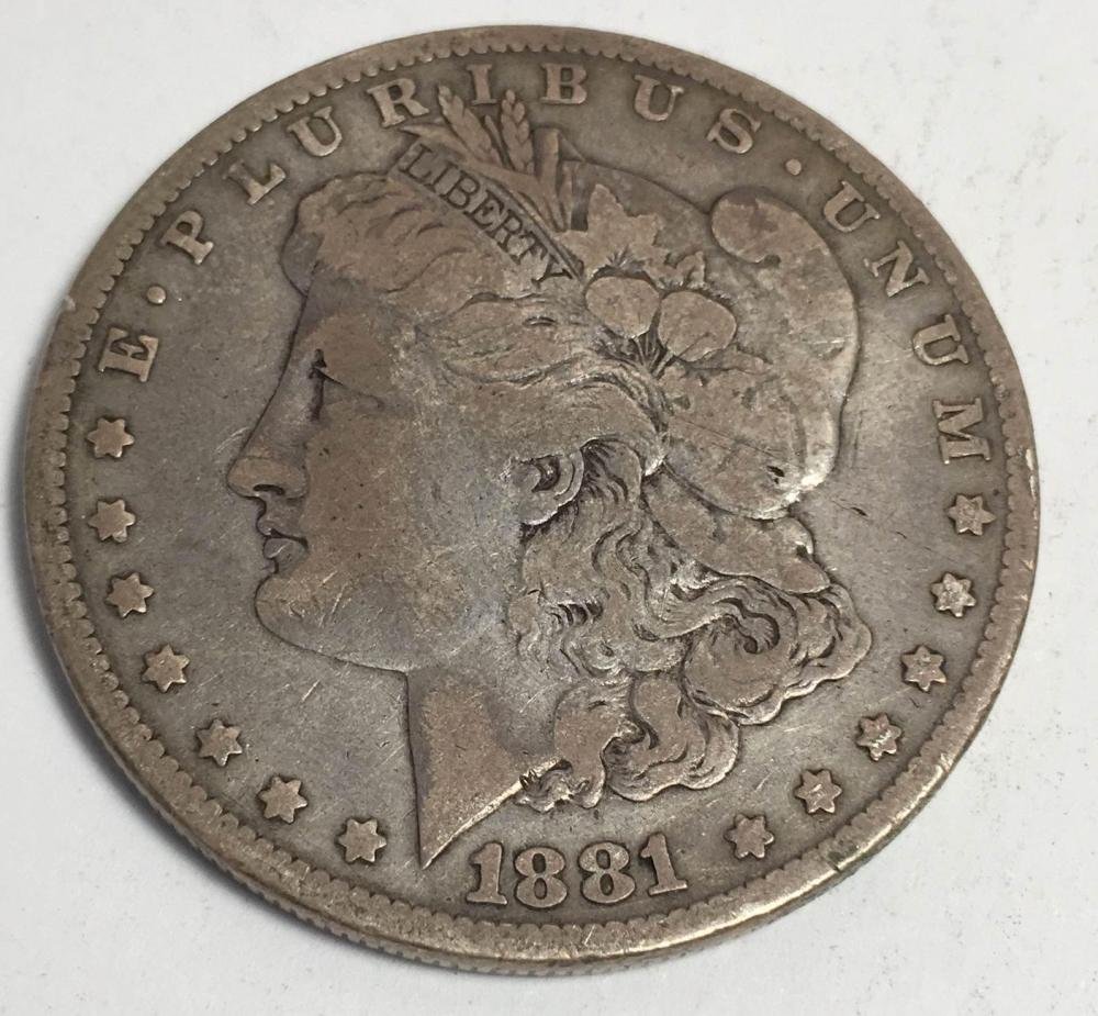 Lot of 3 Morgan Silver Dollars - 1881, 1882, 1883 (1 of 2)