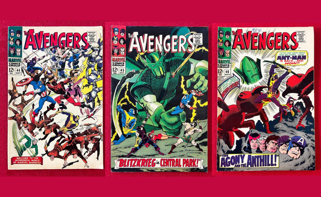 Lot of 3 - Avengers #44, #45 & #46 (1967) (1 of 7)