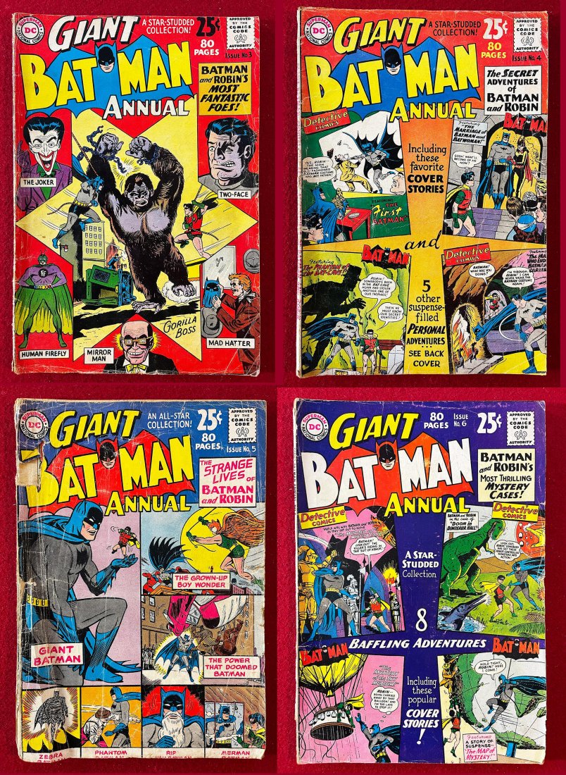 Lot of 4 - Batman Annual #3, 4, 5 & 6 - DC Comic Books (1 of 9)