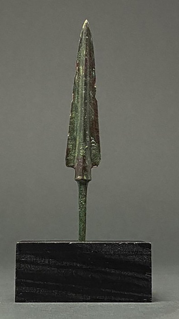 Fine Ancient Greek Archaic Period Bronze Spear (1 of 4)