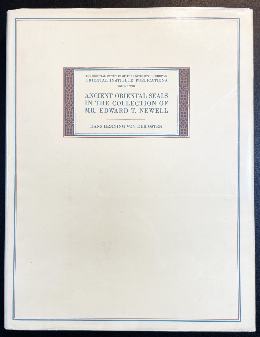 1st Ed ANCIENT ORIENTAL SEALS/COLLECTION OF MR. NEWELL (1 of 10)