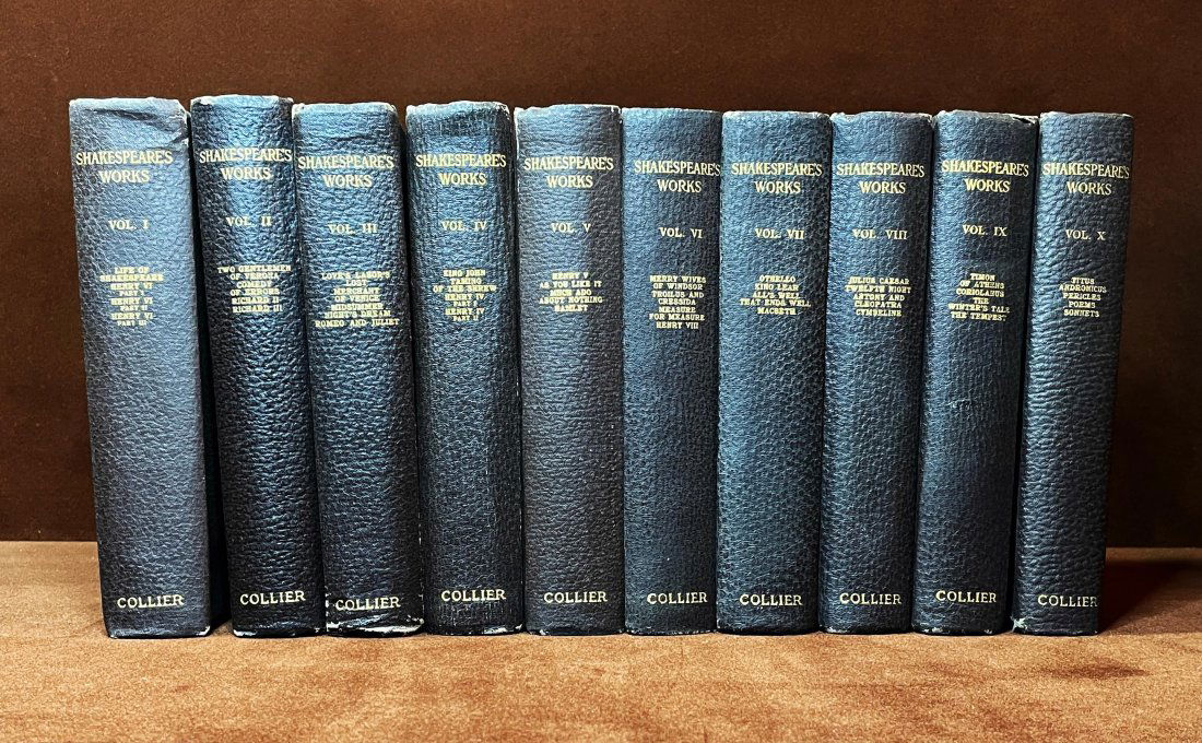 First Ed. 10v Set THE WORKS OF WILLIAM SHAKESPEARE (1 of 3)