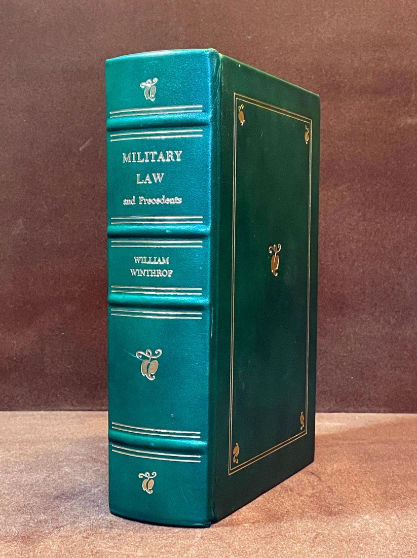Limited Ed. MILITARY LAW & PRECEDENTS William Winthrop (1 of 3)