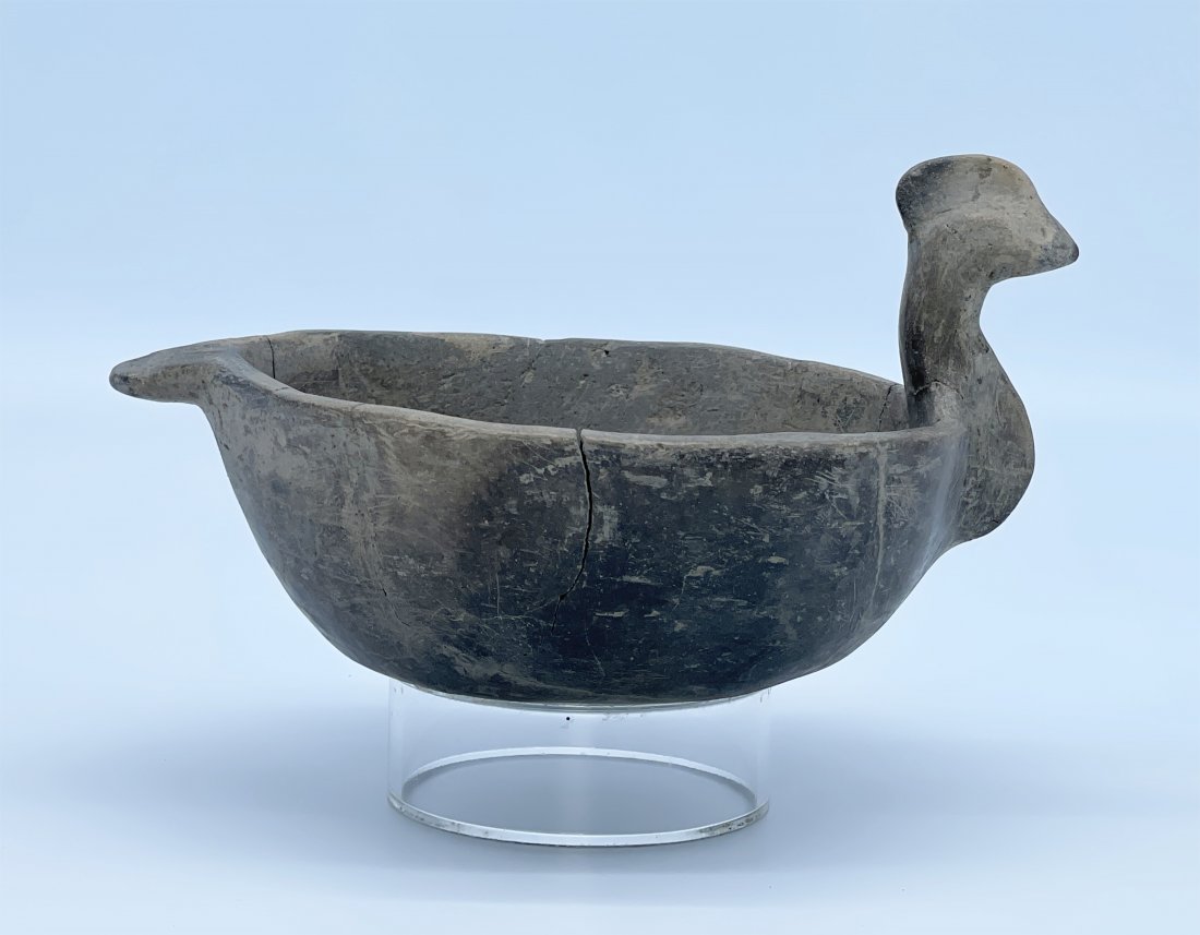 Native American Mississippian Pottery Bowl, Bird Effigy (1 of 7)