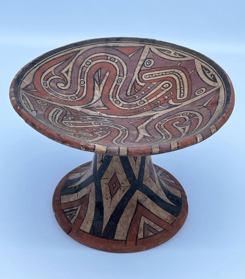 Pre-Columbian, Panama, Cocle Polychrome Pedestal Dish (1 of 6)