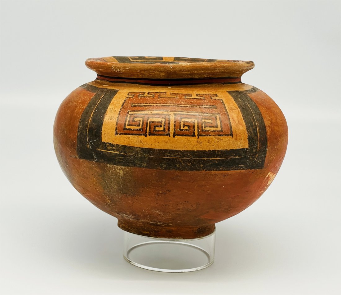 Pre-columbian, Mayan, Polychrome Pottery Bowl (1 of 5)